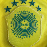 2014 Brazil Home Yellow Retro Soccer Jersey