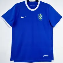 2006 Brazil Away Blue Retro Soccer Jersey