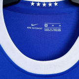 2006 Brazil Away Blue Retro Soccer Jersey