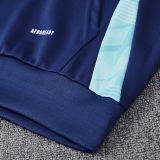2025 Flamengo Sapphire Blue Hoody Zipper Jacket Tracksuit