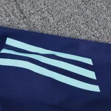 2025 Flamengo Sapphire Blue Hoody Zipper Jacket Tracksuit
