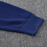2025 Flamengo Sapphire Blue Hoody Zipper Jacket Tracksuit