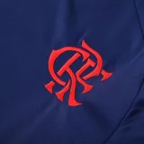 2025 Flamengo Sapphire Blue Hoody Zipper Jacket Tracksuit