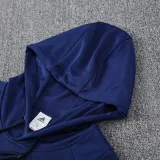 2025 Flamengo Sapphire Blue Hoody Zipper Jacket Tracksuit