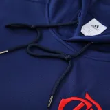 2025 Flamengo Sapphire Blue Hoody Zipper Jacket Tracksuit