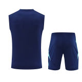 2025 Flamengo Sapphire Blue Vest Training Jersey(A Set)