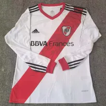 2013/14 River Plate Home Retro Long Sleeve Soccer Jersey