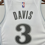2025 Mavericks DAVIS #3 White NBA Jersey
