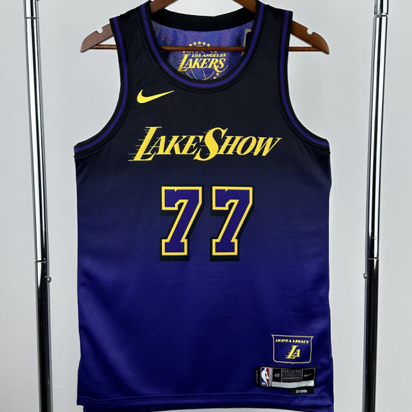 2025 Lakers DONCIC #77 City Edition NBA Jersey
