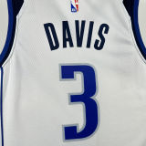 2025 Mavericks DAVIS #3 White NBA Jersey