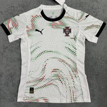 2025/26 Portugal Away White Women Soccer Jersey 女