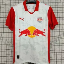 2025/26 RB SALZBURG Bull Red Home White Fans Jersey 萨尔茨堡红牛