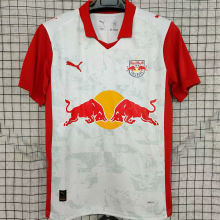 2025/26 RB SALZBURG Bull Red Home White Fans Jersey 萨尔茨堡红牛