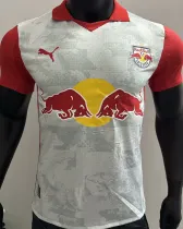 2025/26 RB SALZBURG Bull Red Home White Fans Jersey 萨尔茨堡红牛