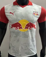 2025/26 RB SALZBURG Bull Red Home White Fans Jersey 萨尔茨堡红牛