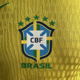 2025/26 Brazil Home Yellow Player Version Jersey