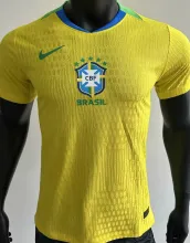 2025/26 Brazil Home Yellow Player Version Jersey