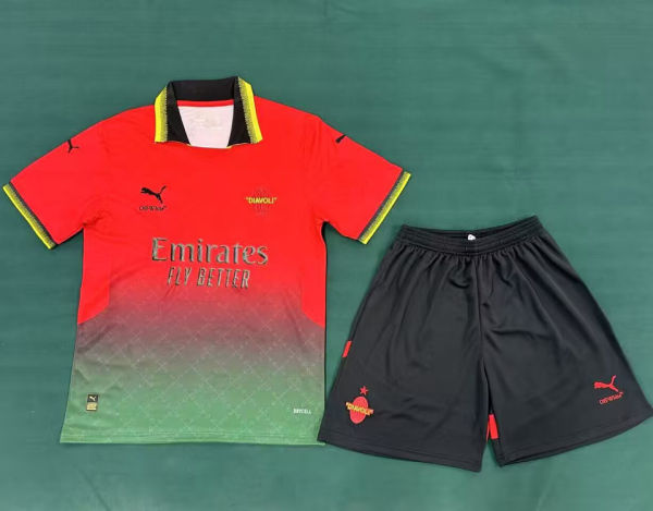 2024/25 AC Milan x Off White 4Th Kids Soccer Jersey