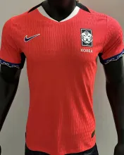 2025/26 South Korea Home Red Player Version Soccer Jersey