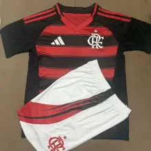 2025/26 Flamengo Home Kids Soccer Jersey