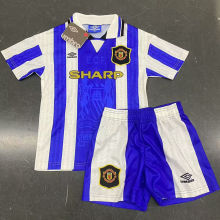 1995/96 M Utd Third Retro Kids Soccer Jersey