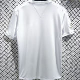 2025 Santos White Cotton Retro Style T-Shirt