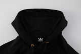 2025 AD~ Black Hoody Zipper Jacket Windbreaker