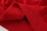 2025 AD~ Red Hoody Zipper Jacket Windbreaker