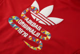 2025 AD~ Red Hoody Zipper Jacket Windbreaker