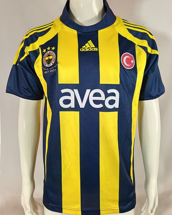 2007/08 Fenerbahce Home Retro Soccer Jersey