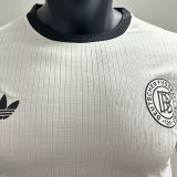 2025 Germany 125Th White Player Version Long Sleeve Soccer Jersey