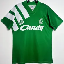 1991/92 LFC Away Green Retro Soccer Jersey