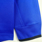 2002/03 M Utd Away Blue Retro Long Sleeve Retro Soccer Jersey