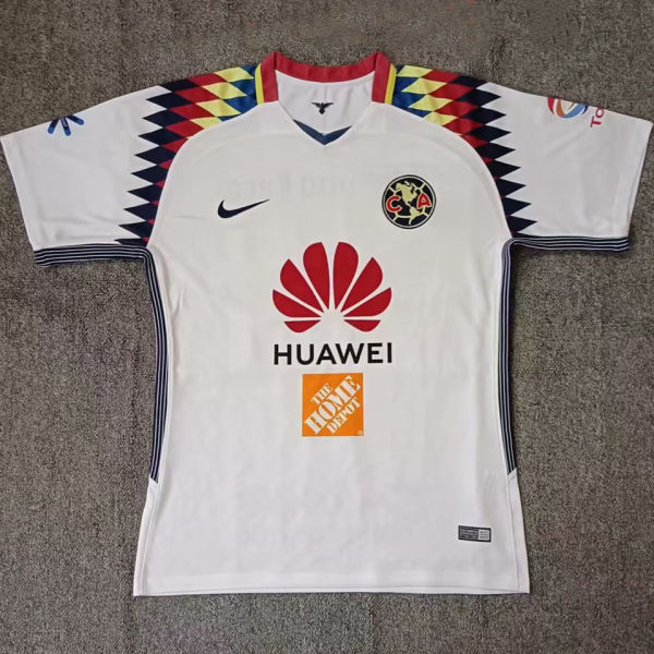 2018 Club America White Retro Soccer Jersey