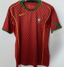 2004 Portugal Home Retro Soccer Jersey