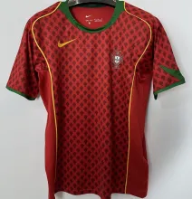 2004 Portugal Home Retro Soccer Jersey