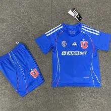 2025/26 Universidad de Chile Home Blue Kids Soccer Jersey