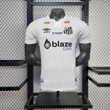 2024/25 Santos Home White Player Version Jersey (All Sponsor 全广告)