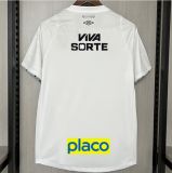 NEYMAR JR #10  Santos  1:1 Quality Fans  White  Home 2024/25 (All Sponsor 全广告带臂章)