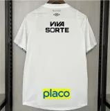 NEYMAR JR #10  Santos  1:1 Quality Fans  White  Home 2024/25 (All Sponsor 全广告带臂章)