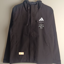 2025 M Utd Black Windbreaker
