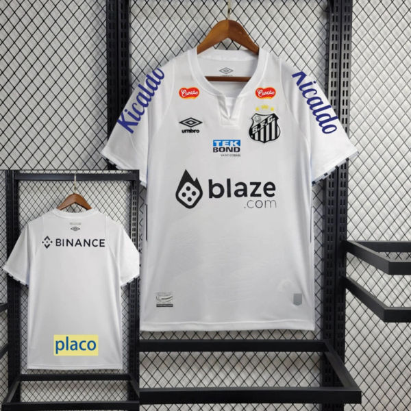 2024/25 Santos Home White Fans Jersey (All Sponsor 全广告)