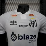 2024/25 Santos Home White Player Version Jersey (All Sponsor 全广告)