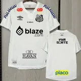 NEYMAR JR #10  Santos  1:1 Quality Fans  White  Home 2024/25 (All Sponsor 全广告带臂章)