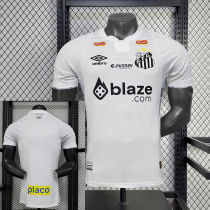 2024/25 Santos Home White Player Version Jersey (All Sponsor 全广告)