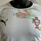 2025/26 Portugal Away White Long Sleeve Player Version Soccer Jersey