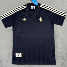 2025 JUV Black Retro Style Soccer Jersey
