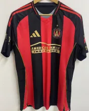 2025/26 Atlanta United Home Red Black Fans Soccer Jersey