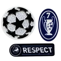 UEFA Champions Leaque 7 Patch 欧冠球+7字杯+公平条 (You can buy it Or tell me to print it on the Jersey )