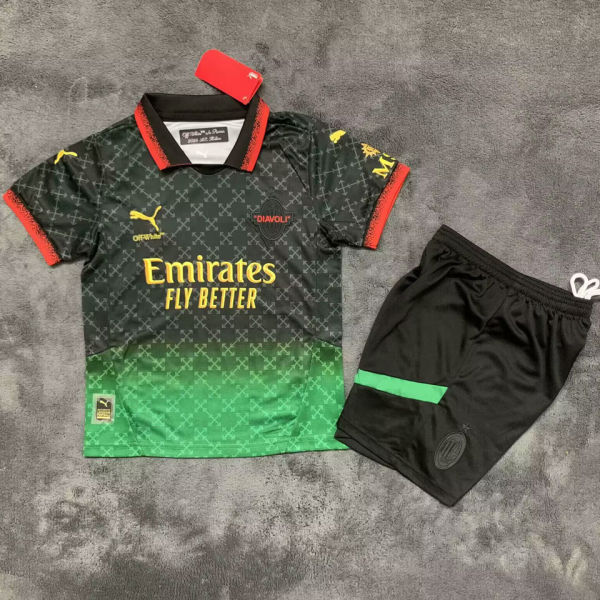 2024/25 AC Milan x Off White 4Th Kids Soccer Jersey